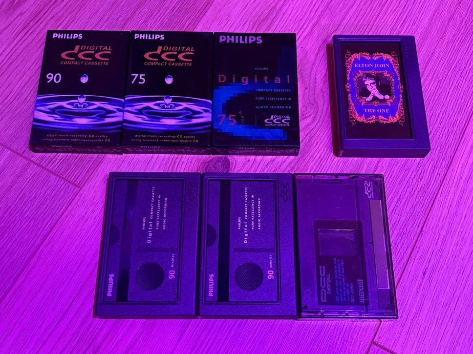 Verzameling van 7 DCC-tapes (ongebruikt), 2 t/m 25 bandjes, Overige genres, Ophalen of Verzenden, Origineel