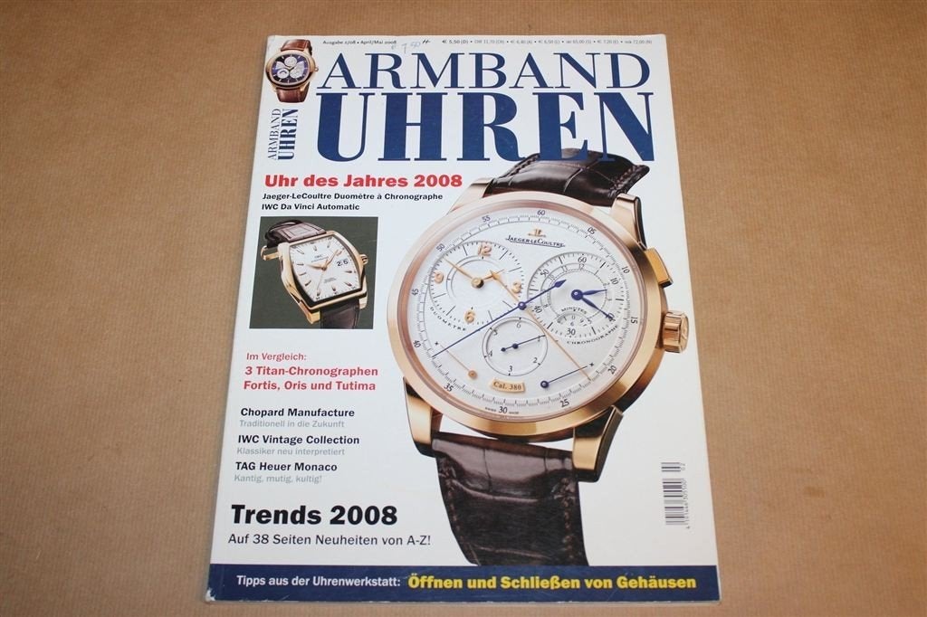 Armband Uhren 2/2008 — Topmerken IWC, TAG Heuer e.a., Ophalen of Verzenden, Gelezen, Muziek, Film of Tv