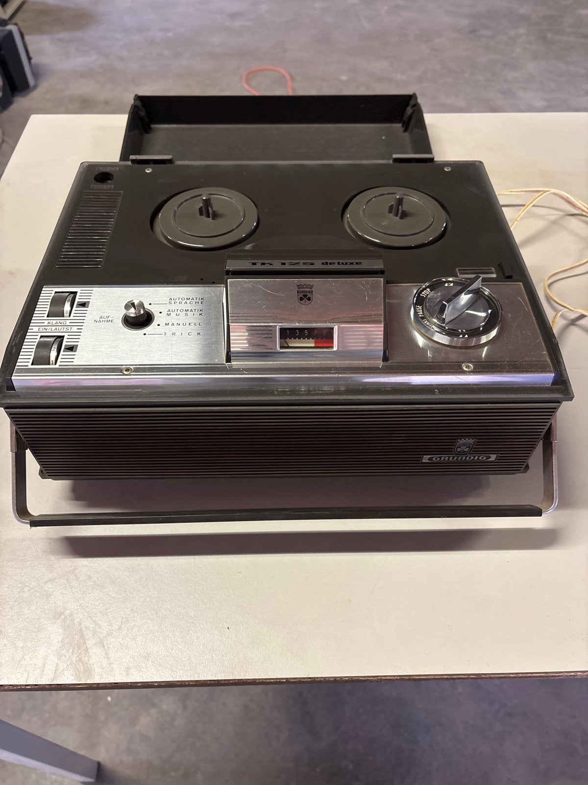 Grundig TK 125 de luxe Bandrecorder - Vintage Audio, Audio, Tv en Foto, Bandrecorders, Ophalen, Bandrecorder