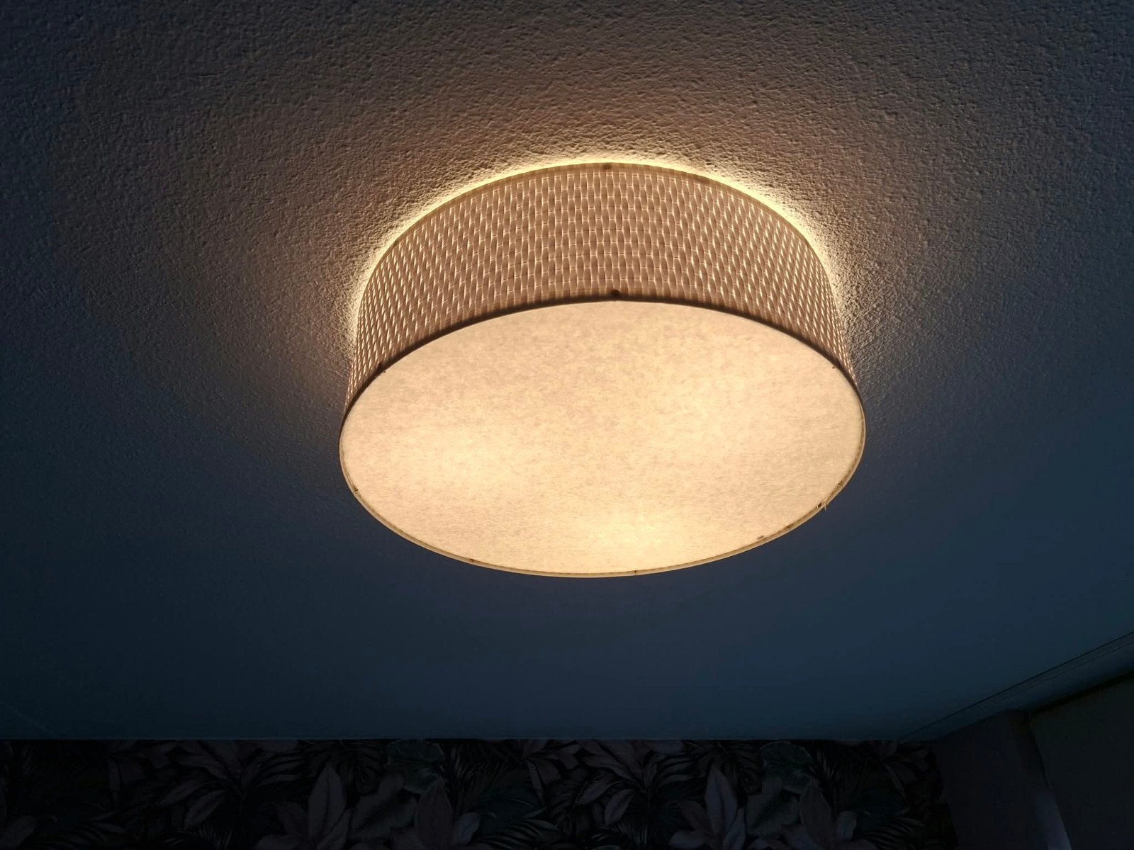 IKEA Plafondlamp Aläng - 45 cm diameter, Inclusief lichtbron, Zo goed als nieuw, Plafondlamp, IKEA