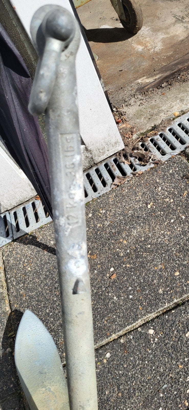Groot exemplaar klap anker - 12 kg, Ophalen