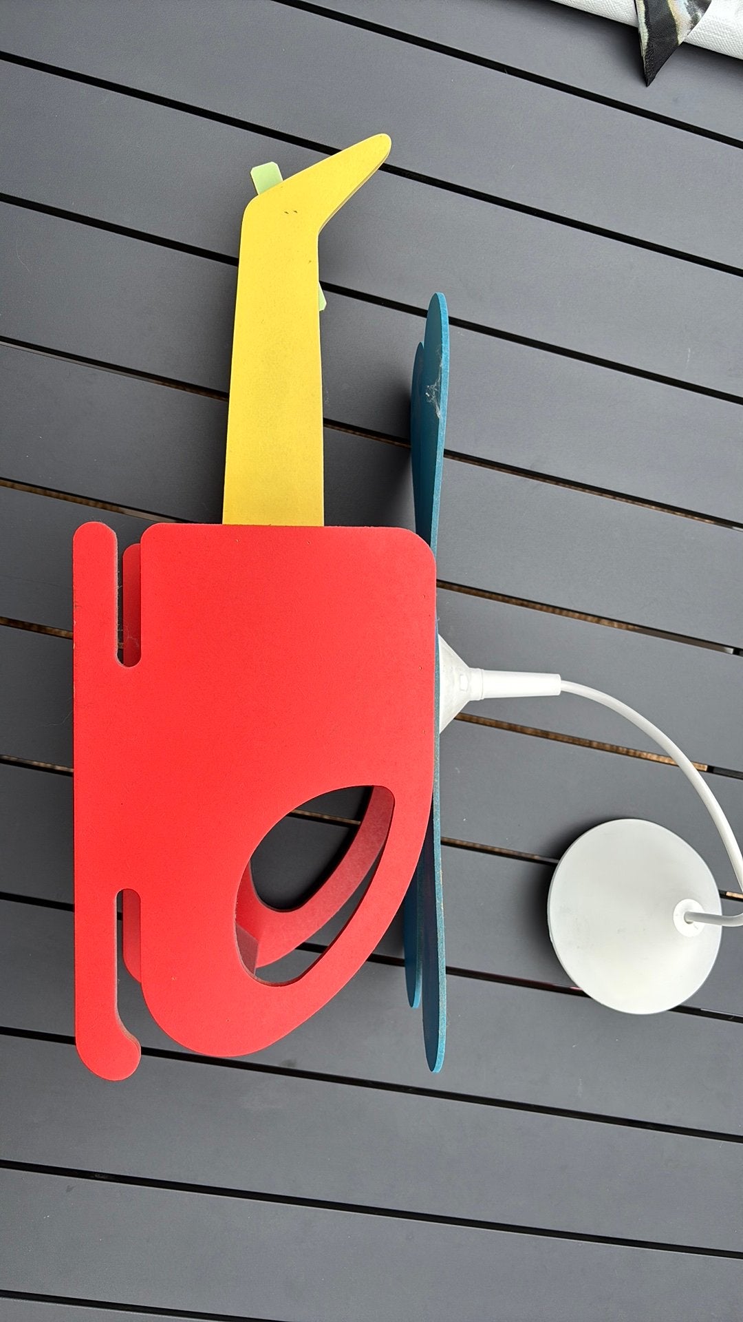 Kleurrijke Helikopter Plafondlamp Kinderkamer, Ophalen of Verzenden, Zo goed als nieuw, Overige typen