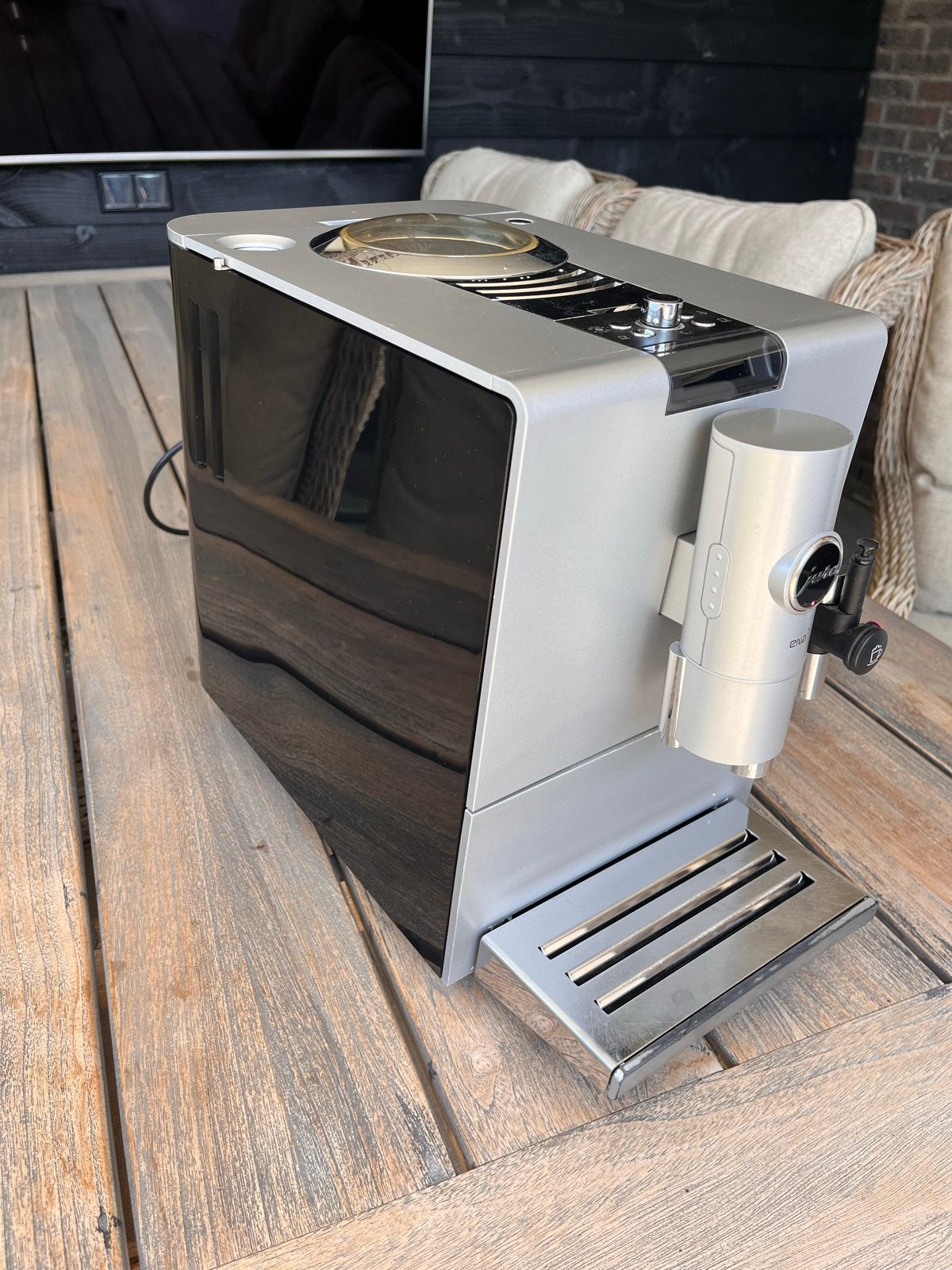 Jura ENA 7 Ristretto Black Koffiemachine, Witgoed en Apparatuur, Koffiezetapparaten, Ophalen, Afneembaar waterreservoir, Gebruikt
