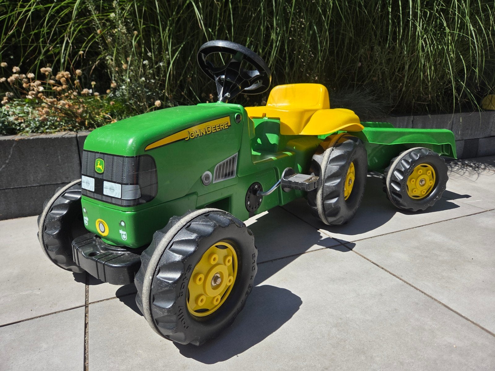 John Deere traptractor met aanhanger (sluiting defect), Ophalen, Gebruikt, Trapvoertuig