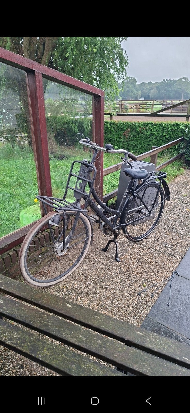 Leuke damesfiets met nieuwe achterband, Ophalen, Gebruikt, Overige merken, Versnellingen