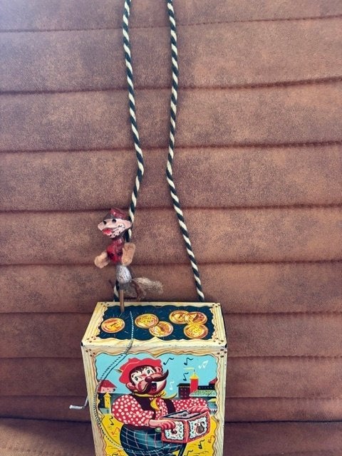 Mattel musicalbox met aap op orgel, Ophalen of Verzenden