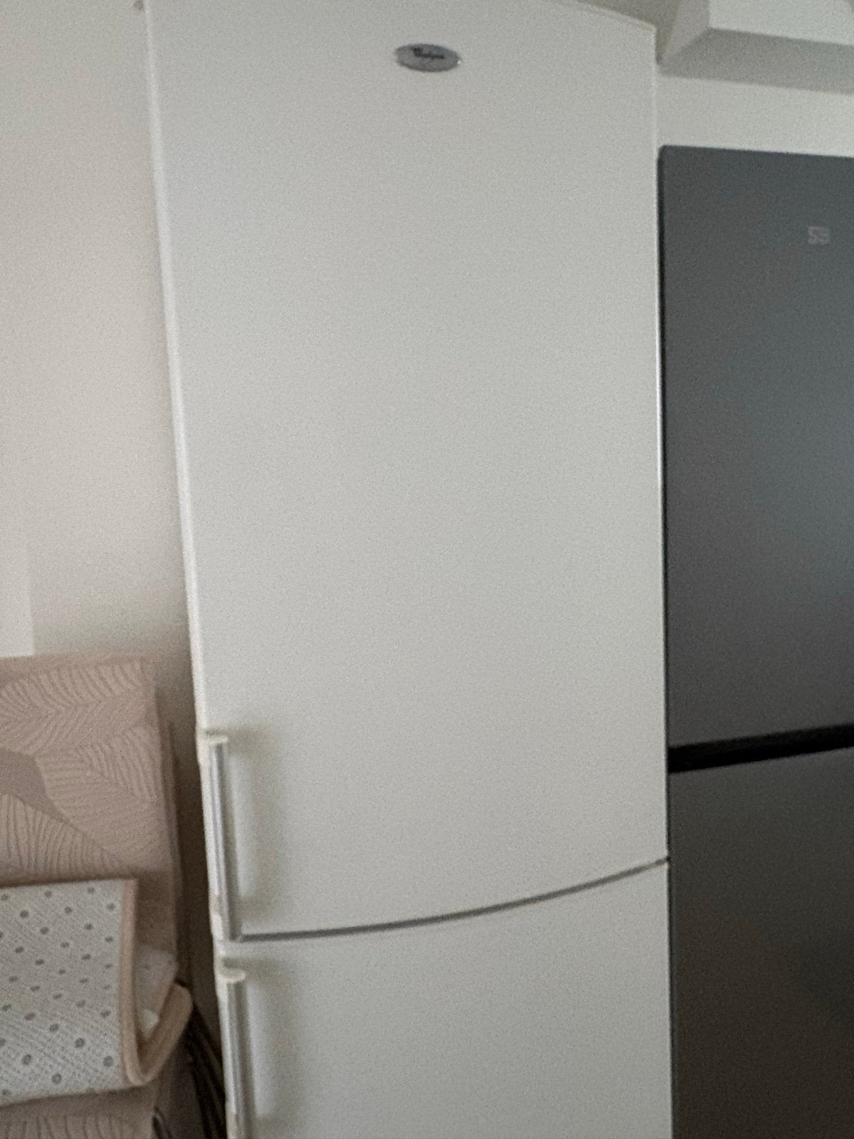 Whirlpool Koel-vriescombinatie - Wit, Ophalen, Gebruikt, 200 liter of meer, 60 cm of meer