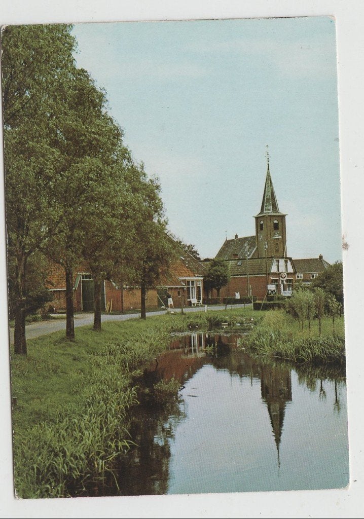 Eernewoude Gezicht op de Kerk Gelopen 1981, Ophalen of Verzenden, 1980 tot heden, Gelopen, Friesland