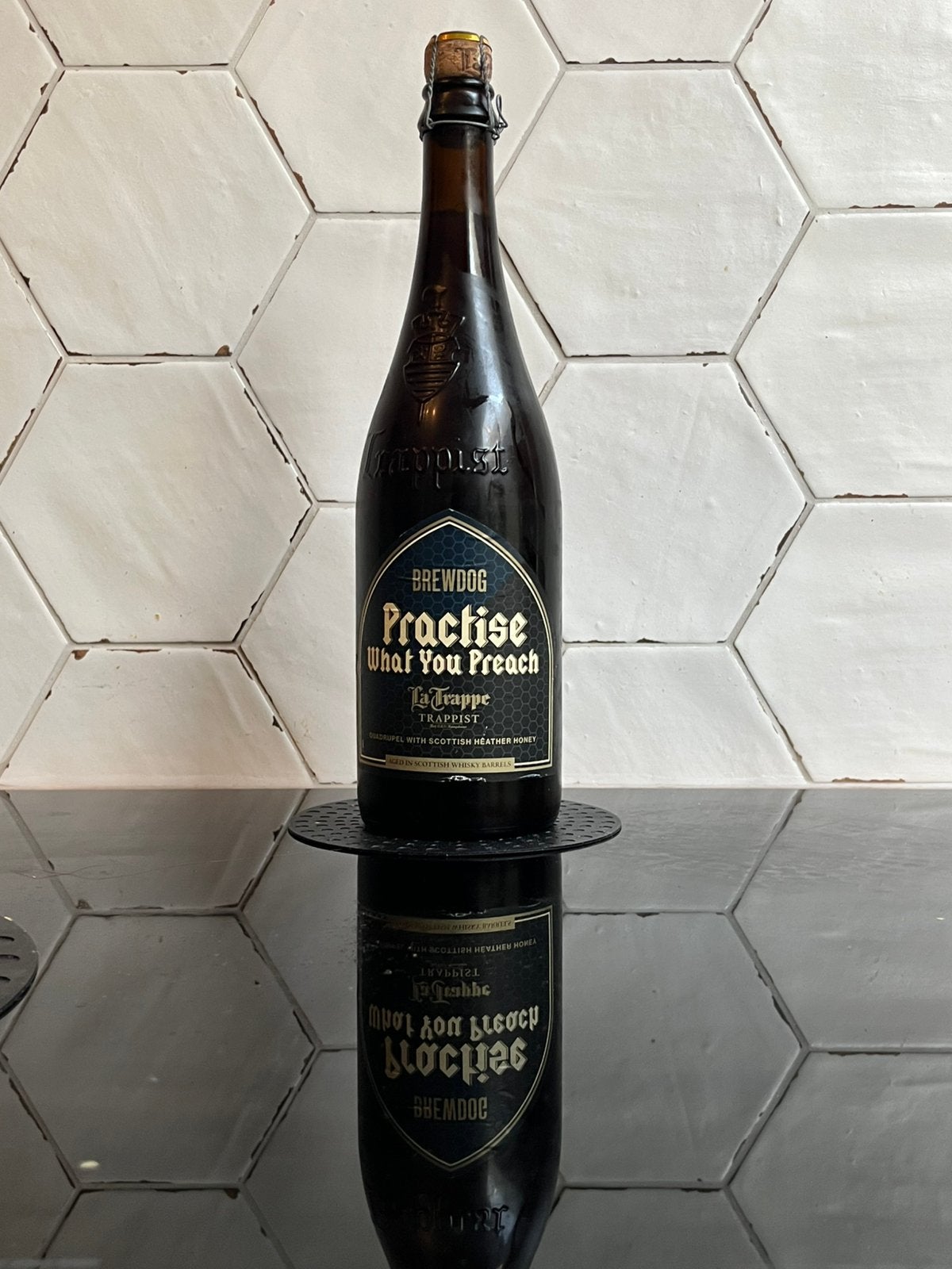 La Trappe & Brewdog - Practise what you Preach BA, Ophalen of Verzenden, Zo goed als nieuw, Flesje(s), La Trappe