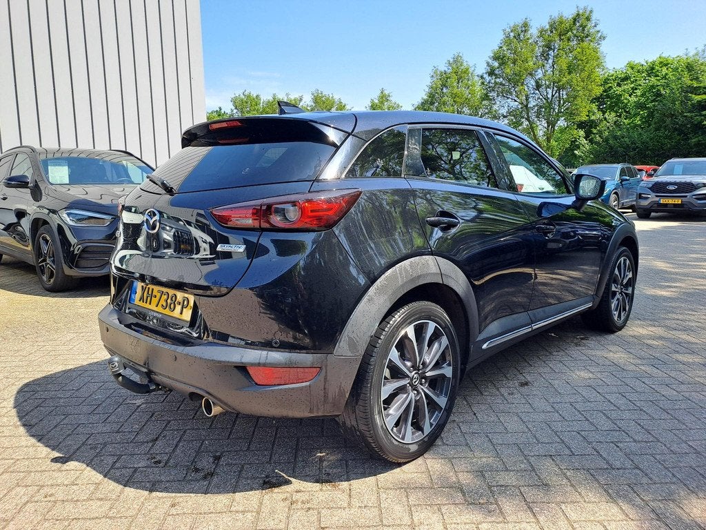 Mazda CX-3 2.0 SkyActiv-G 120 GT-M | VERWACHT | TREKHAAK | L, Auto's, Mazda, 4 cilinders, Leder en Stof, Zwart, Origineel Nederlands