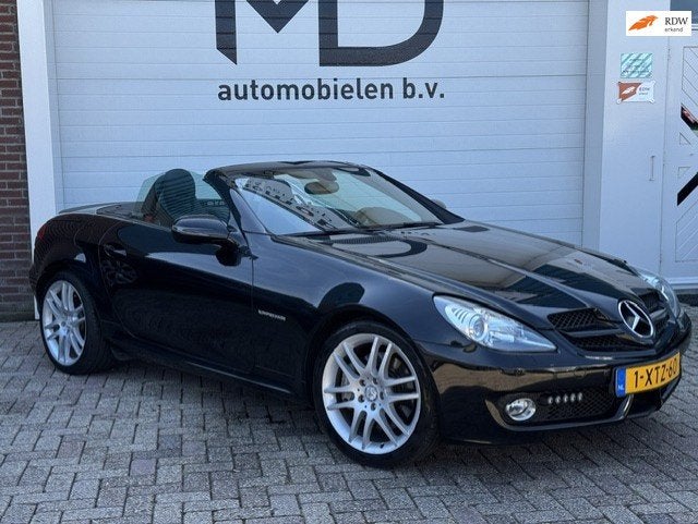 Mercedes-Benz SLK-klasse 200 K. AMG Prestige Plus -Leder-Aut, Automaat, Achterwielaandrijving, Gebruikt, Zwart