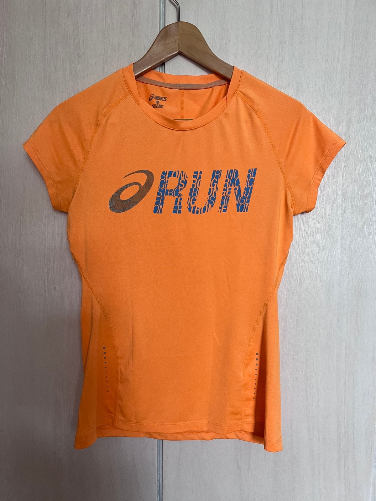 Asics hardloopshirt oranje - Maat S, Kleding | Dames, Oranje, Ophalen of Verzenden, Zo goed als nieuw, Hardlopen of Fietsen
