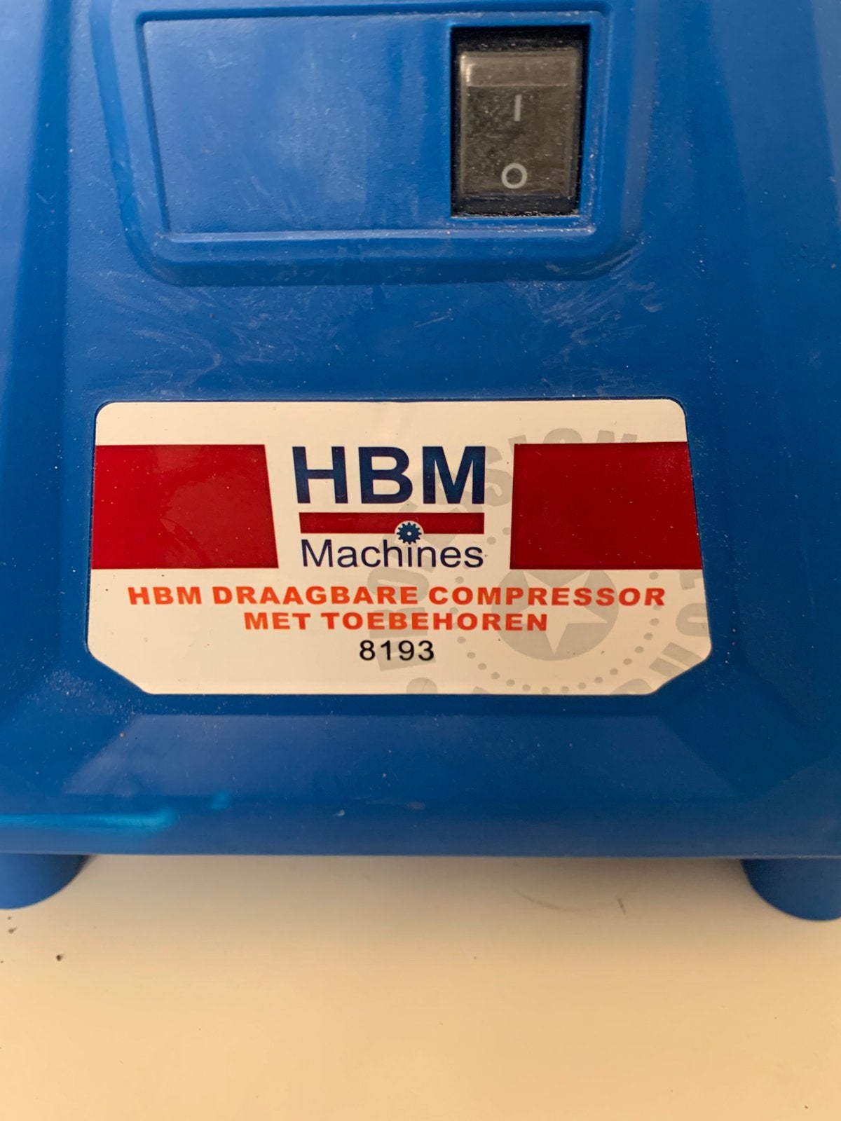 Tekoop lucht compressor HBM, 100 liter of meer, Ophalen of Verzenden, Minder dan 200 liter/min