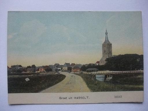 P262 Groeten uit Hasselt (O), Verzamelen, Ansichtkaarten | Nederland, Verzenden, Voor 1920, Ongelopen, Overijssel