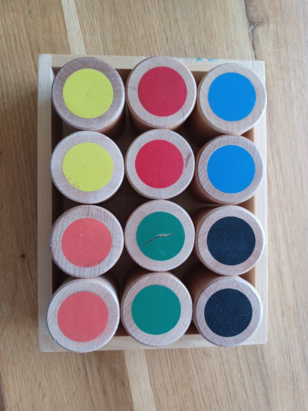 Houten spel met gewicht, Ophalen