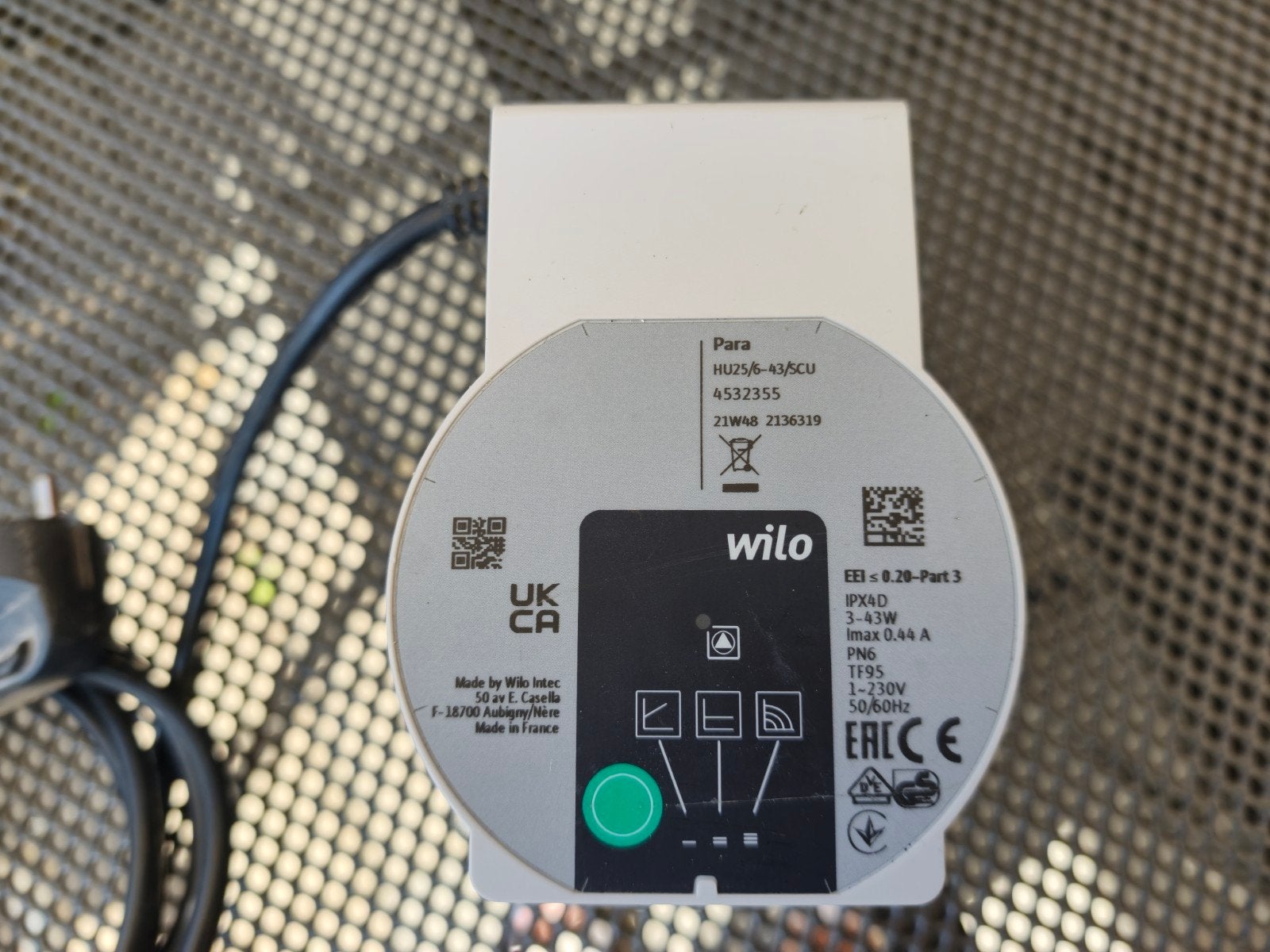 Wilo Para HU25/6-43/SCU vloerverwarming pomp, Minder dan 30 cm, Overige typen, Minder dan 60 cm, Ophalen of Verzenden