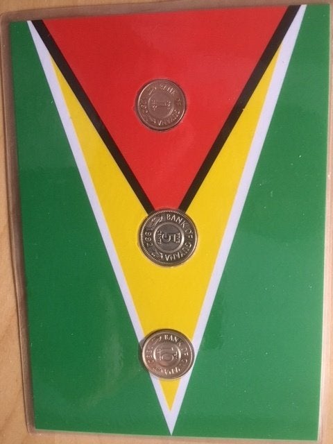 Munten Guyana, Postzegels en Munten, Ophalen of Verzenden, Goud