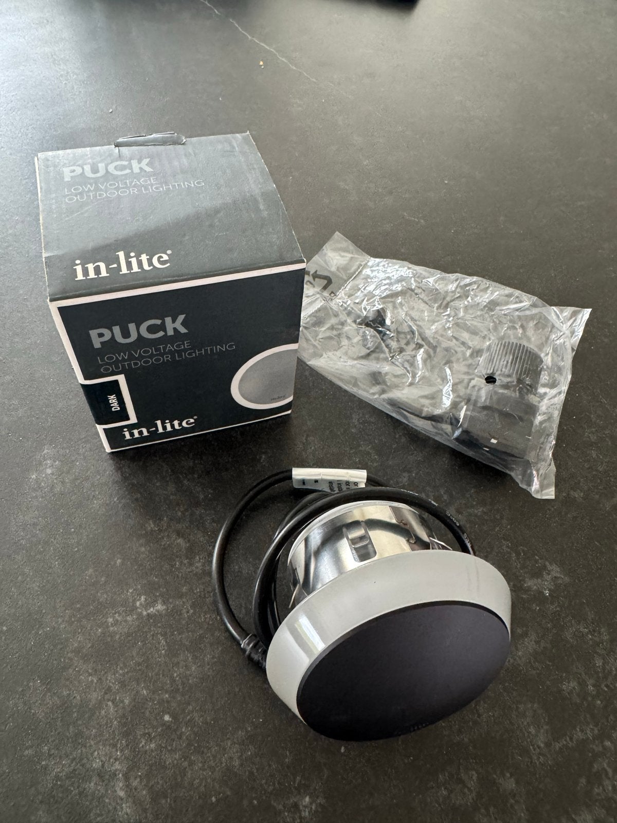 In-lite PUCK DARK LED Buitenlamp - Nieuw in doos, Tuin en Terras, Buitenverlichting, Ophalen, Overige materialen, Minder dan 50 watt