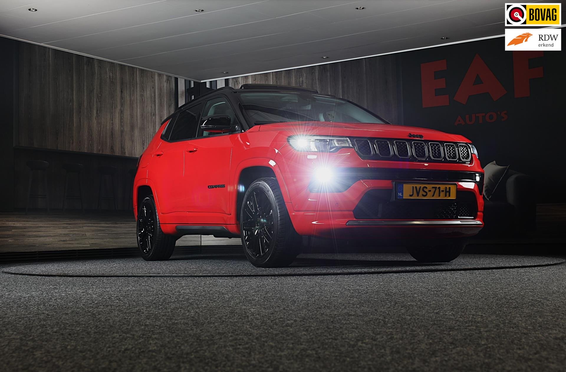 Jeep COMPASS 1.5T e-Hybrid Limited / AUT / Memory / Leder /, Dealer onderhouden, Gebruikt, 4 cilinders, Automatische klimaatregeling