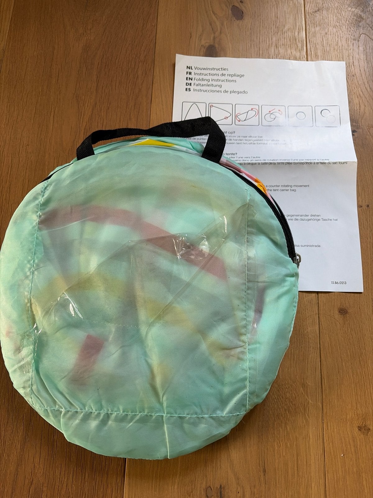 Pop-up tentje met vouwinstructies, Ophalen of Verzenden, Zo goed als nieuw, Tot en met 2