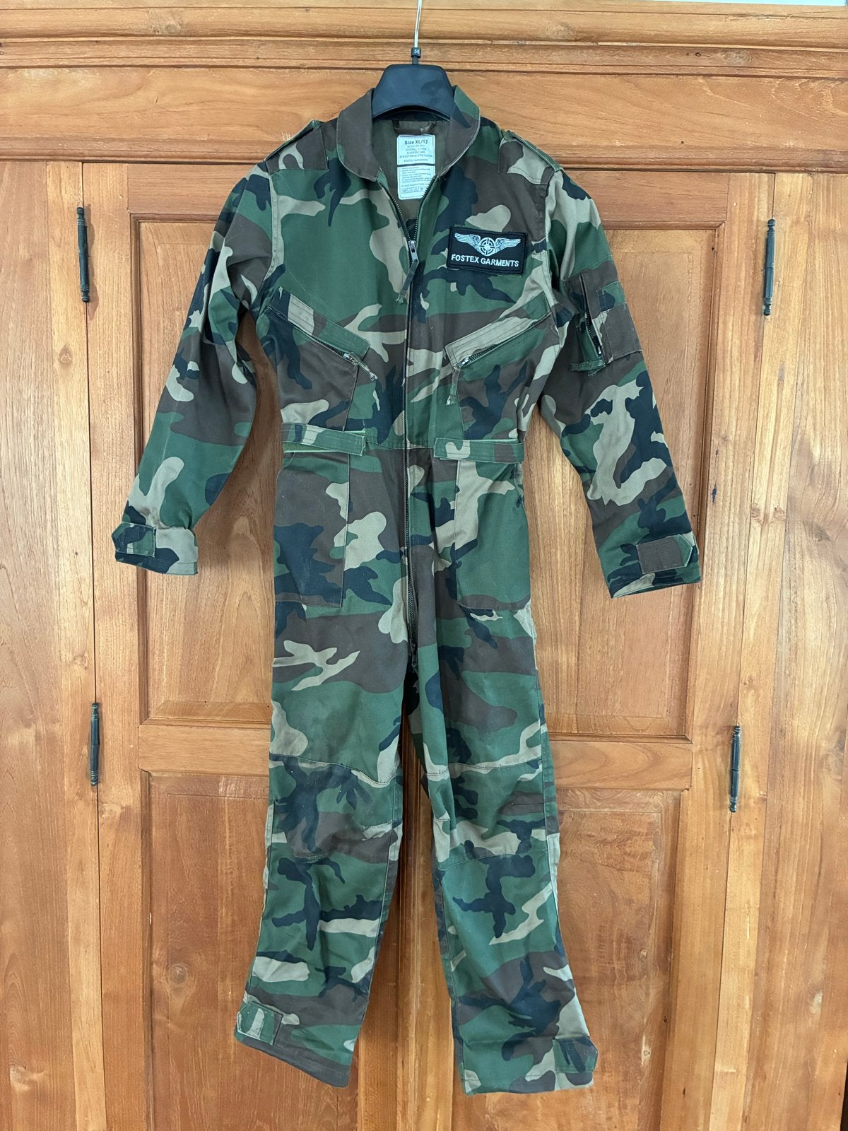 Fostex Garments Camouflage Overall - Maat XL/12 jaar, Ophalen of Verzenden, Gedragen