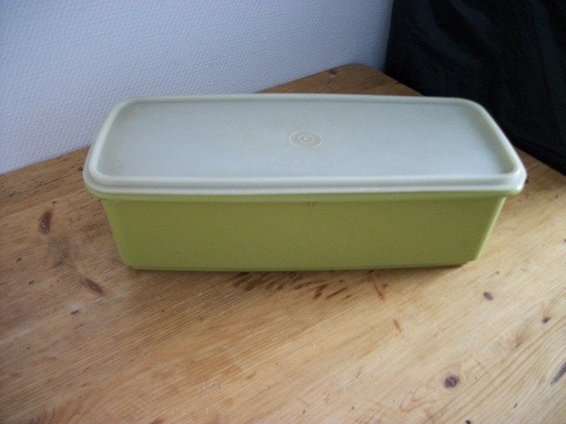 Tupperware Brooddoos ( groen, retro ), Huis en Inrichting, Ophalen of Verzenden, Gebruikt, Groen, Overige typen