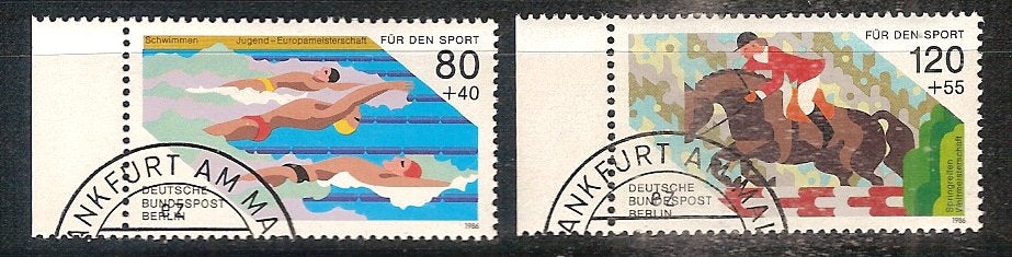 Sport Berlin 751-752 e.a. sport, Ophalen of Verzenden, Gestempeld, Sport