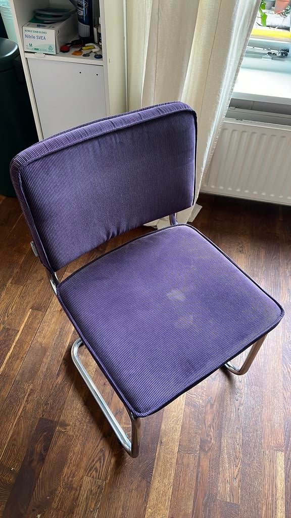 Eettafel stoel Zuiver paars, Ophalen, Gebruikt, Overige kleuren, Eén