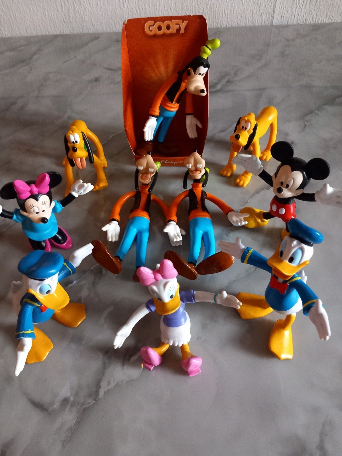 Disney figuren: Mickey, Minnie, Donald, Katrien, Goofy, o, Verzamelen, Ophalen, Mickey Mouse, Zo goed als nieuw, Beeldje of Figuurtje