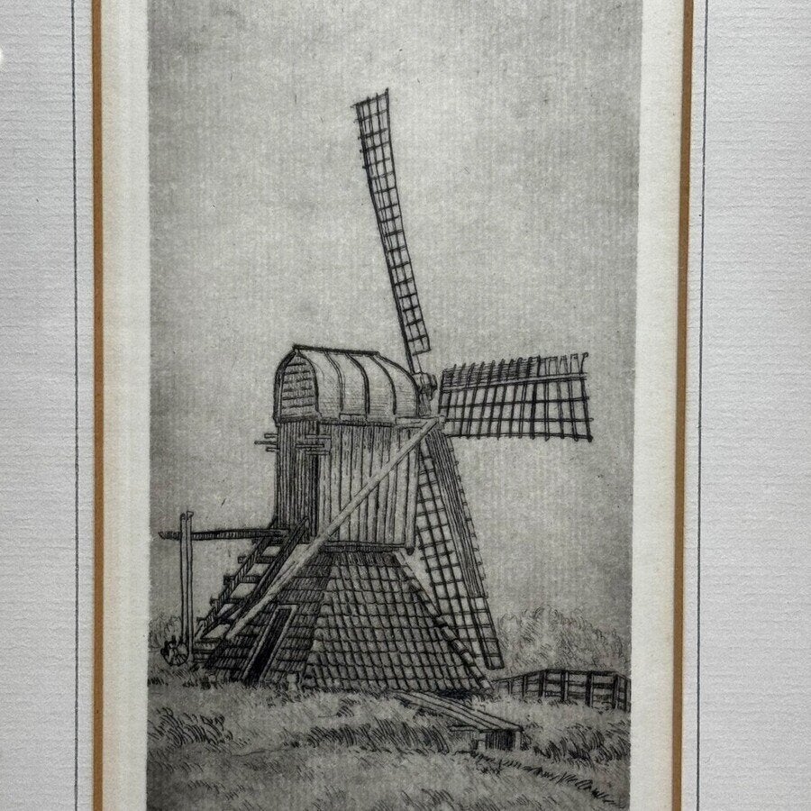 Piet de Vries (1932-2003) - Vier etsen, Antiek en Kunst, Ophalen of Verzenden, Landschap, Ets, Gesigneerd