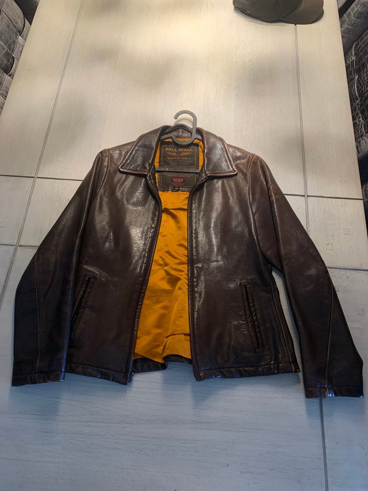 Pall mall lederen dames  piloten jas maat M, Kleding | Heren, Jassen | Winter, Ophalen of Verzenden, Gedragen, Maat 48/50 (M)
