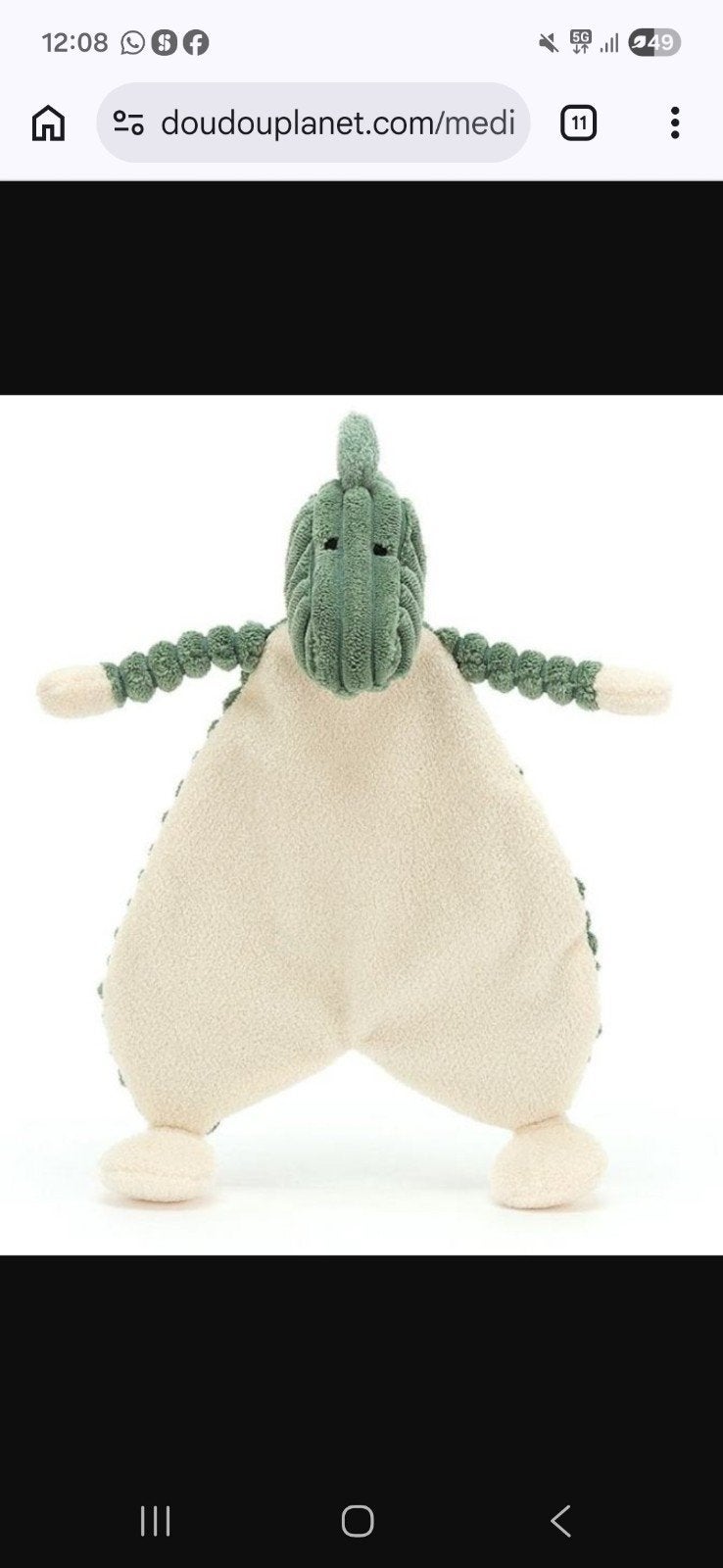 te koop gevraagd jellycat knuffel dino, Kinderen en Baby's, Ophalen, Gebruikt, Overige typen