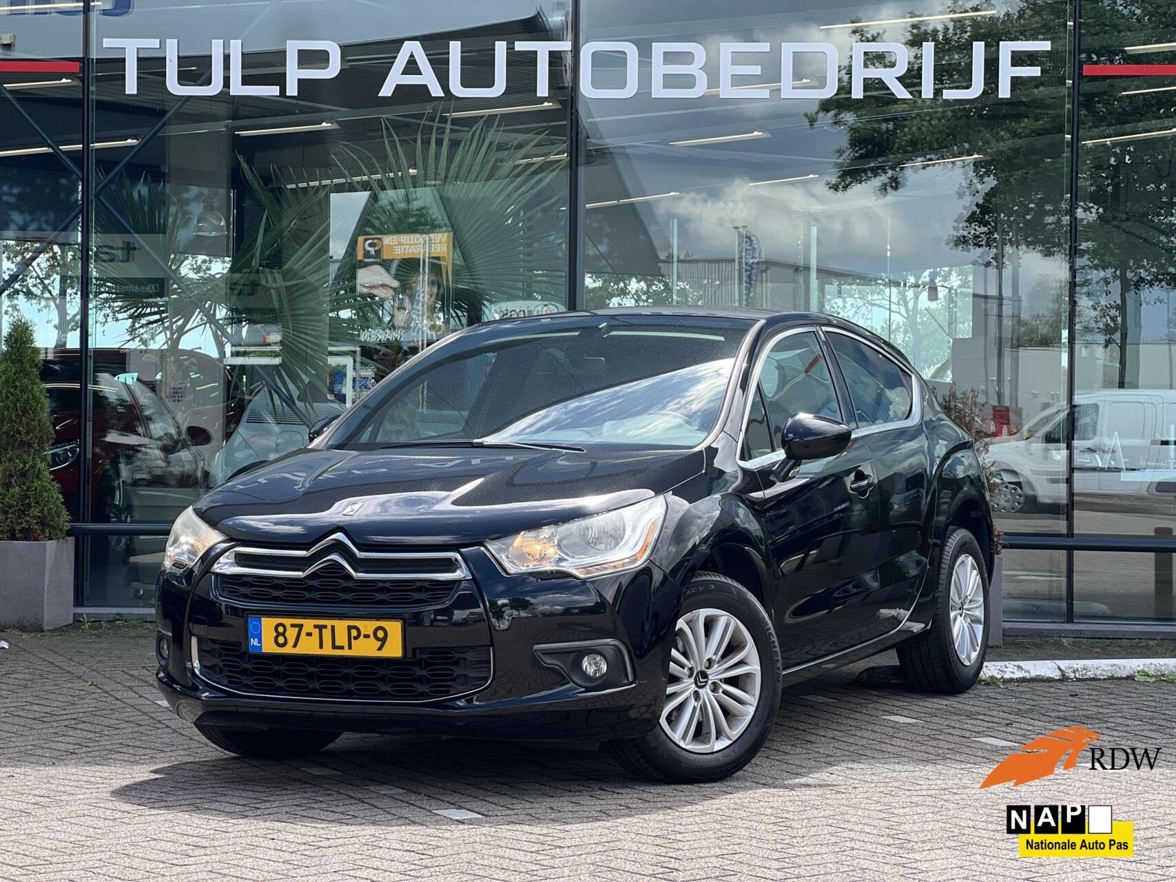 Citroen DS4 1.6 VTi Chic Connect pakket Airco Isofix NAP, Auto's, Euro 5, Stof, Gebruikt, Zwart