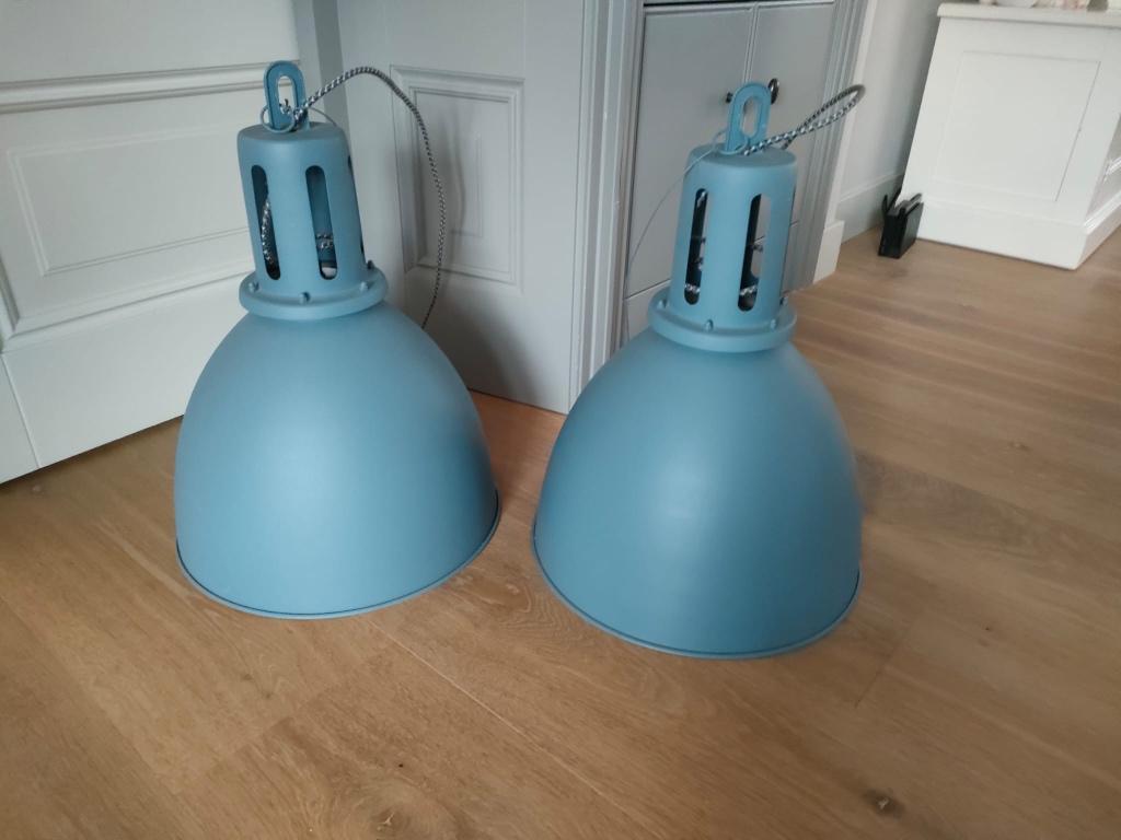 Industriële hanglampen, Ophalen, 50 tot 75 cm, Metaal, Industriële hanglamp