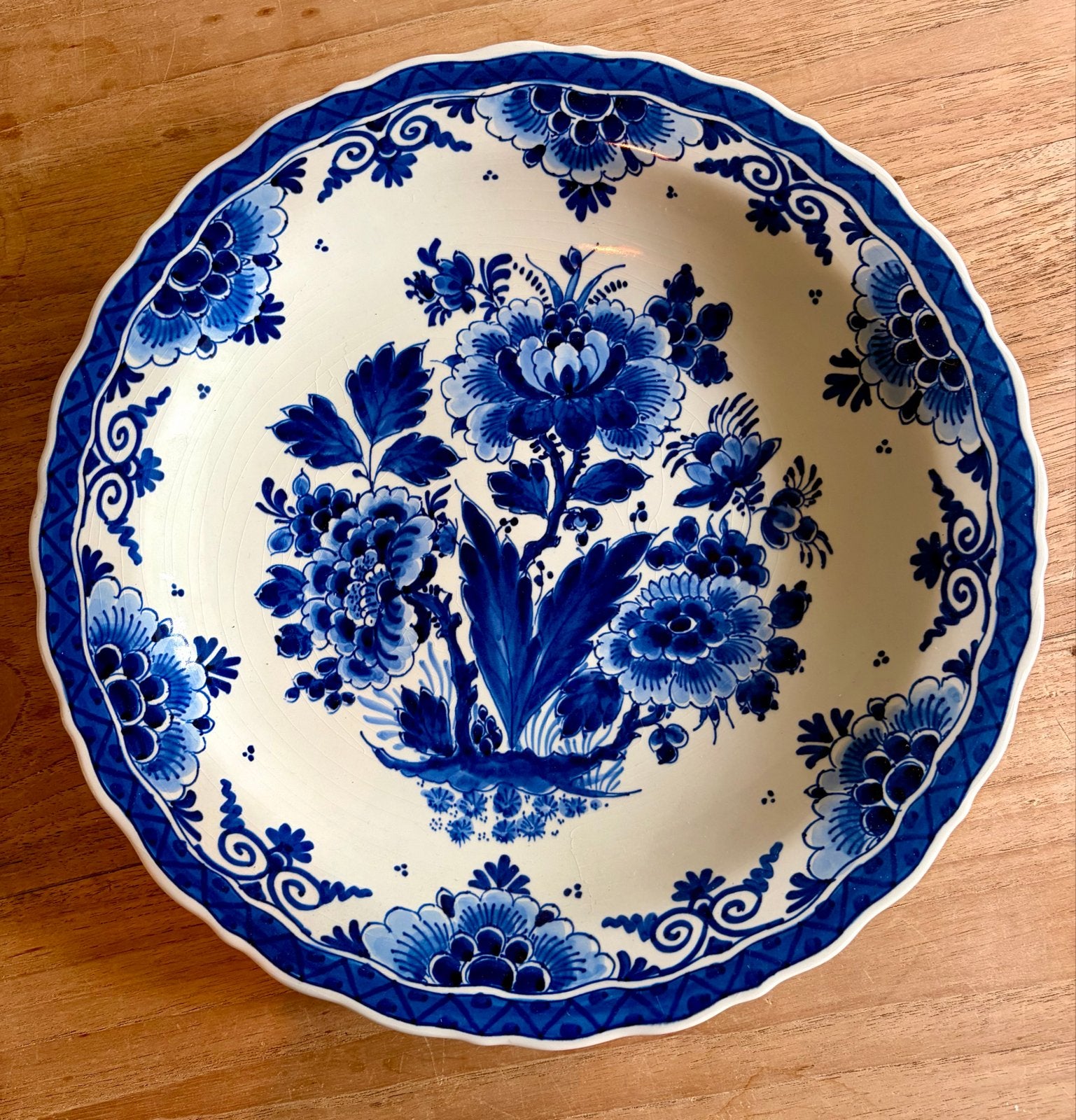 Prachtig Delfts Blauw wandbord van De Porceleyne Fles, Ophalen