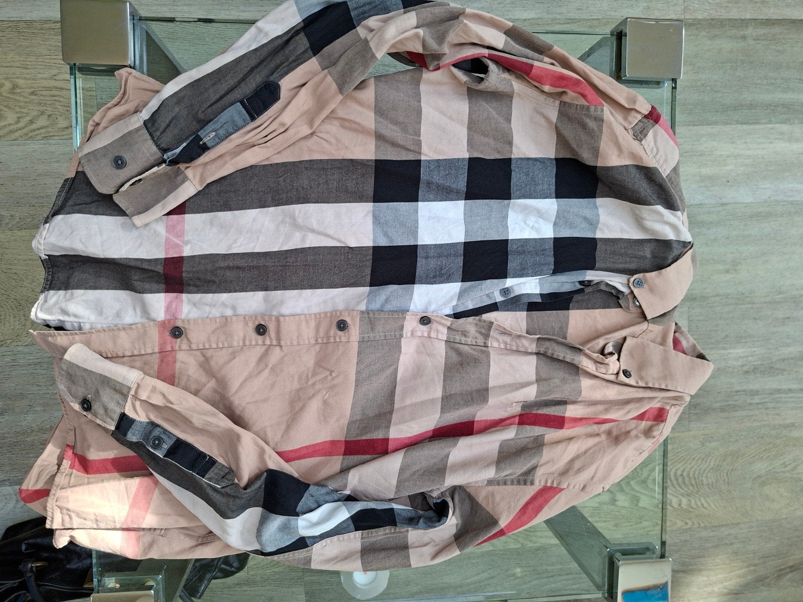 Origineel Burberry overhemd, geruit, goede staat, Kleding | Heren, Overhemden, Beige, Ophalen of Verzenden, Zo goed als nieuw
