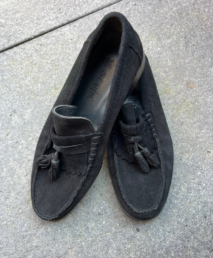 Loafers heren maat 40 1 keer gedragen, Loafers, Zwart, Ophalen of Verzenden, Zo goed als nieuw