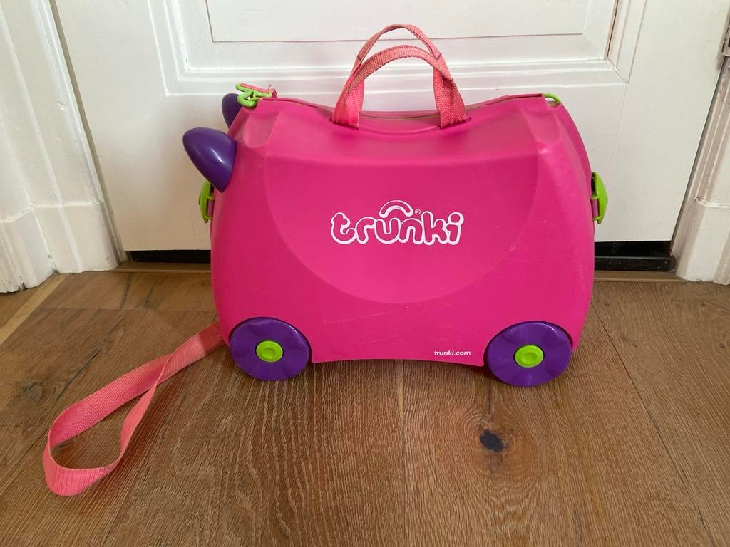 Trunki koffer meisje - Roze, Gebruikt, Hard kunststof, Minder dan 50 cm, Ophalen of Verzenden