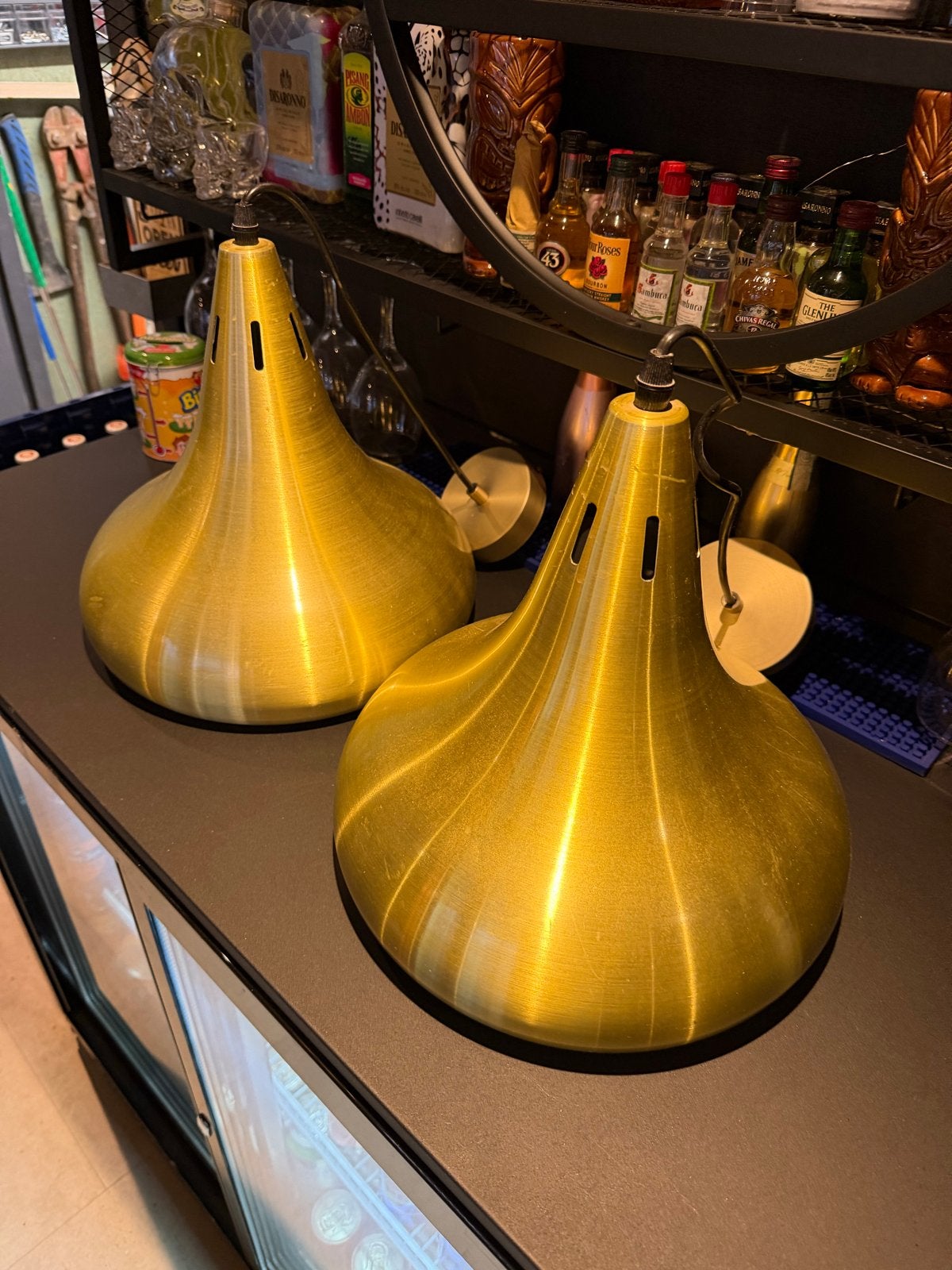 Biljartlampen 2 stuks incl 2 soeciale biljart lampen, Ophalen of Verzenden, Zo goed als nieuw, Metaal, E27 (groot)