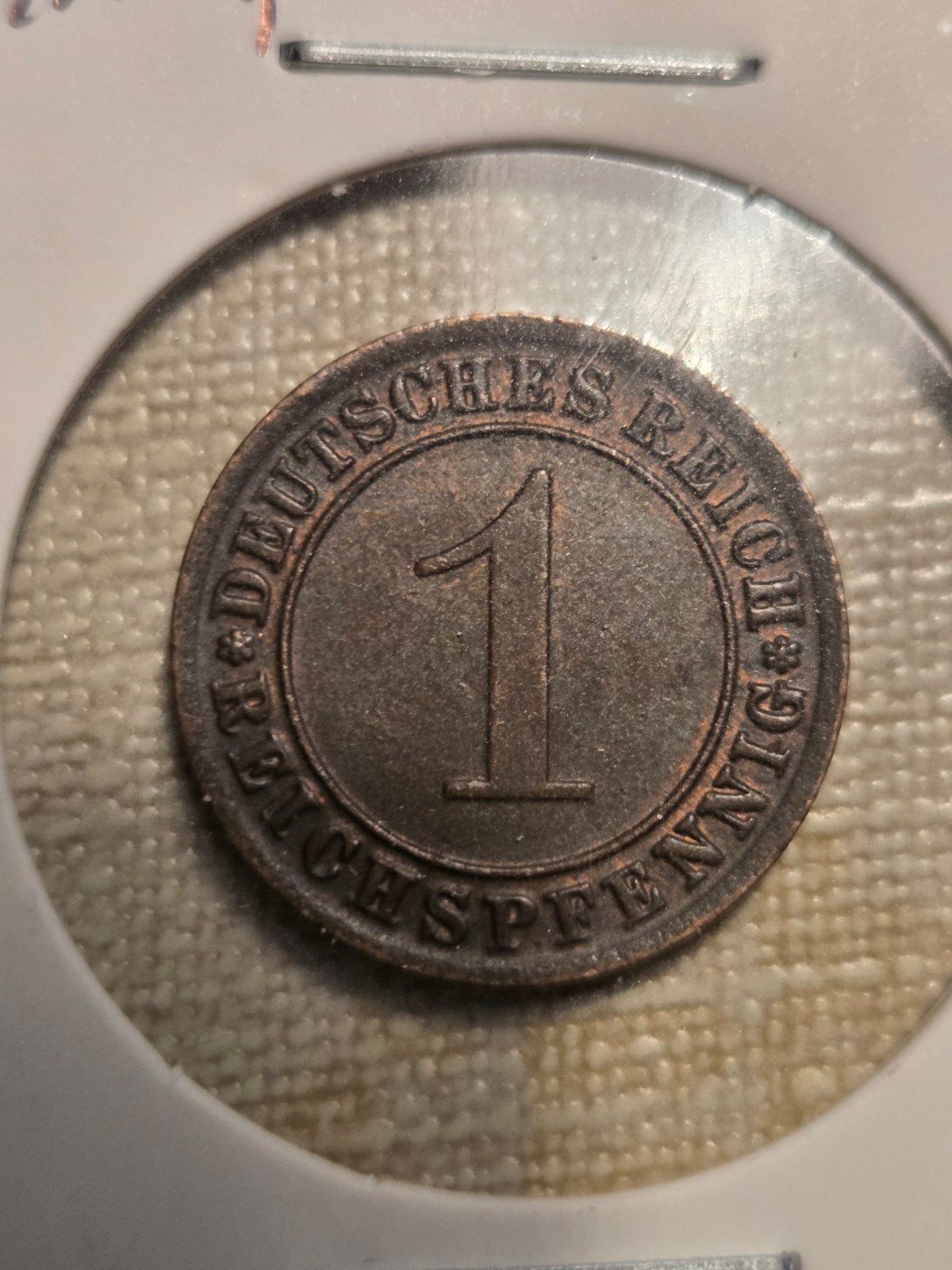 Duitse 1 Reichspfennig munt 1933, Ophalen of Verzenden, Duitsland