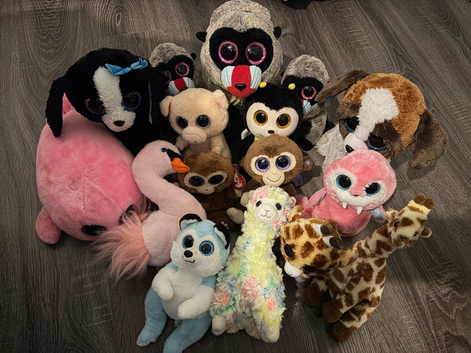 Grote collectie Ty knuffels - Diverse dieren, Kinderen en Baby's, Gebruikt, Overige typen, Ophalen of Verzenden, Middelgroot (20 tot 80 cm)