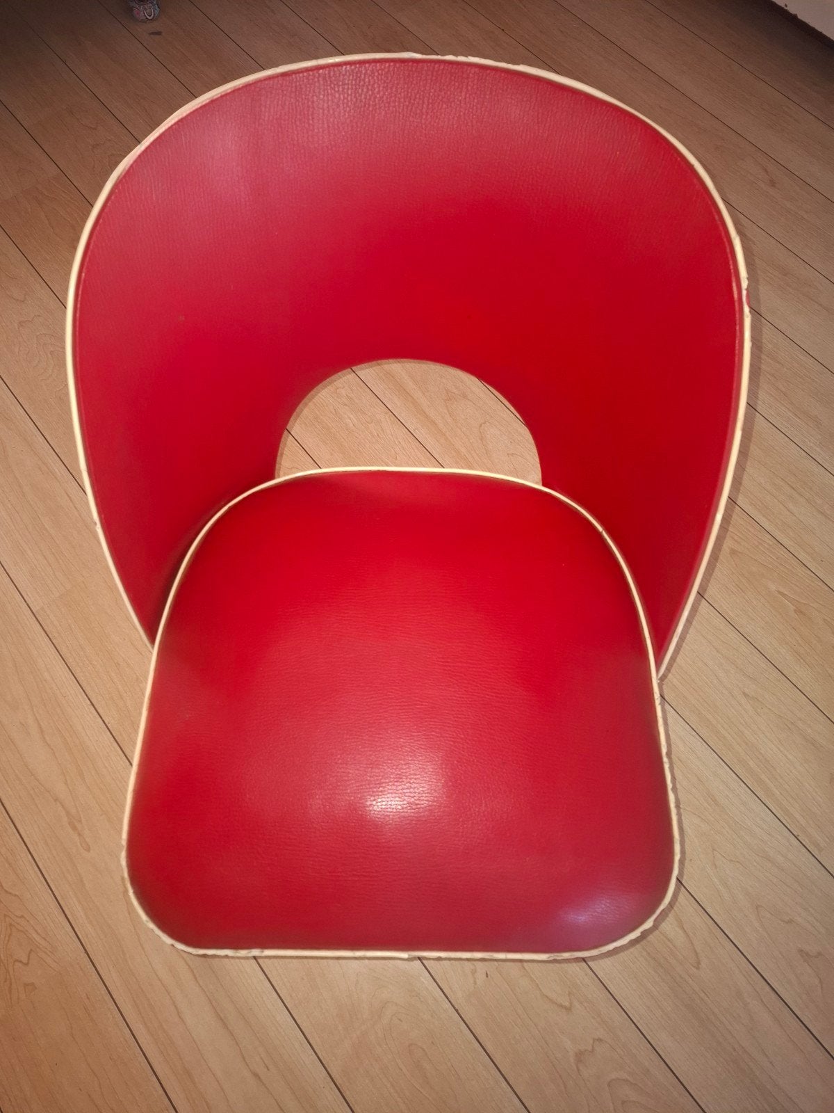 Vintage cocktailstoel uit 1950, Ophalen, Gebruikt, Wit, Eén