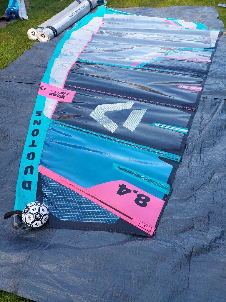 Duotone Warp 8.4 m2 / Severne SDM Race verlenger 36cm, Ophalen, Met draagtas, Zo goed als nieuw, 8 m² of meer