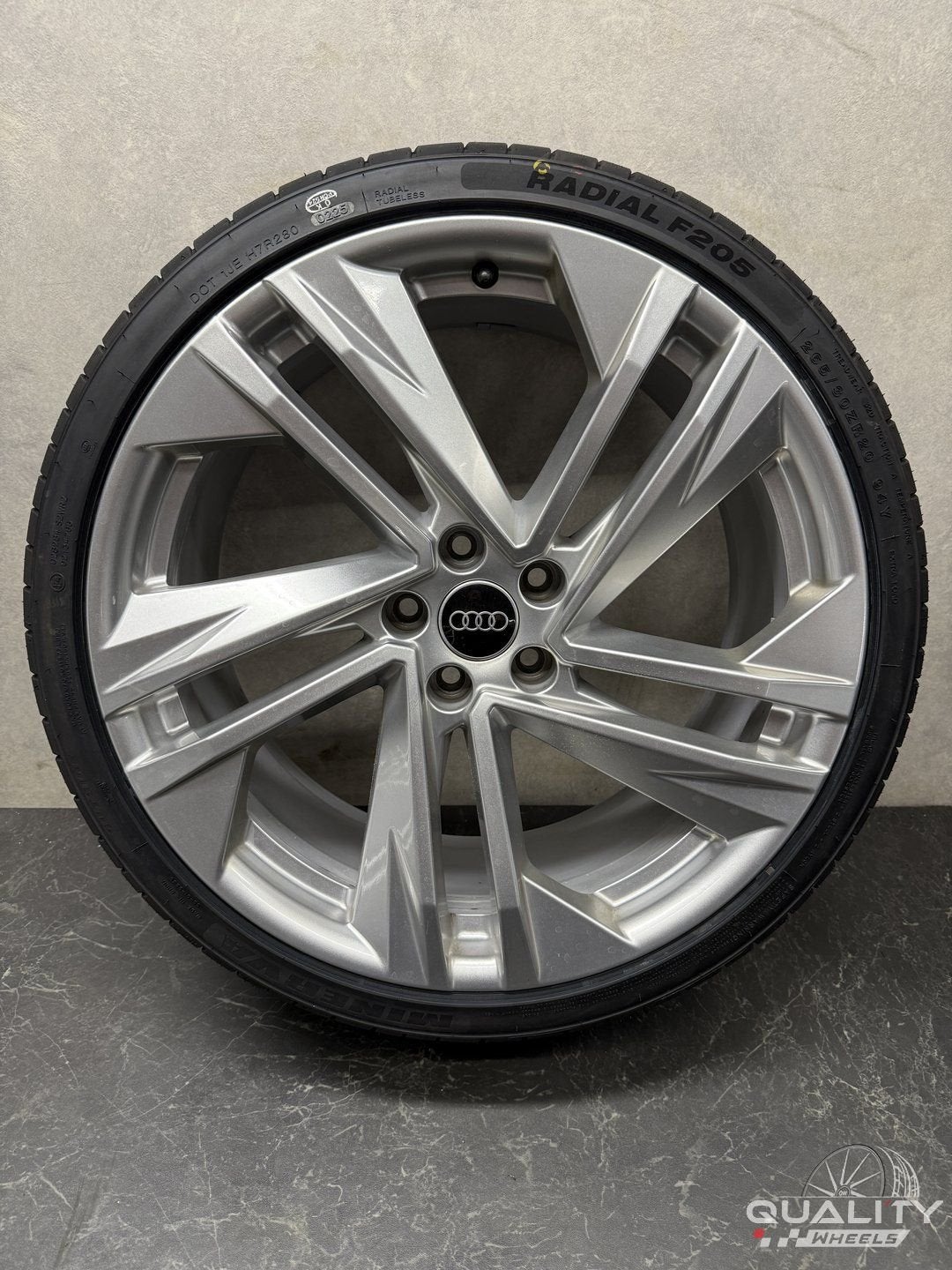 20” Org Audi A5 S5 2007-2026, RS4 B8 Velgen + Banden 265/30/, Gebruikt, -, 265 mm, -