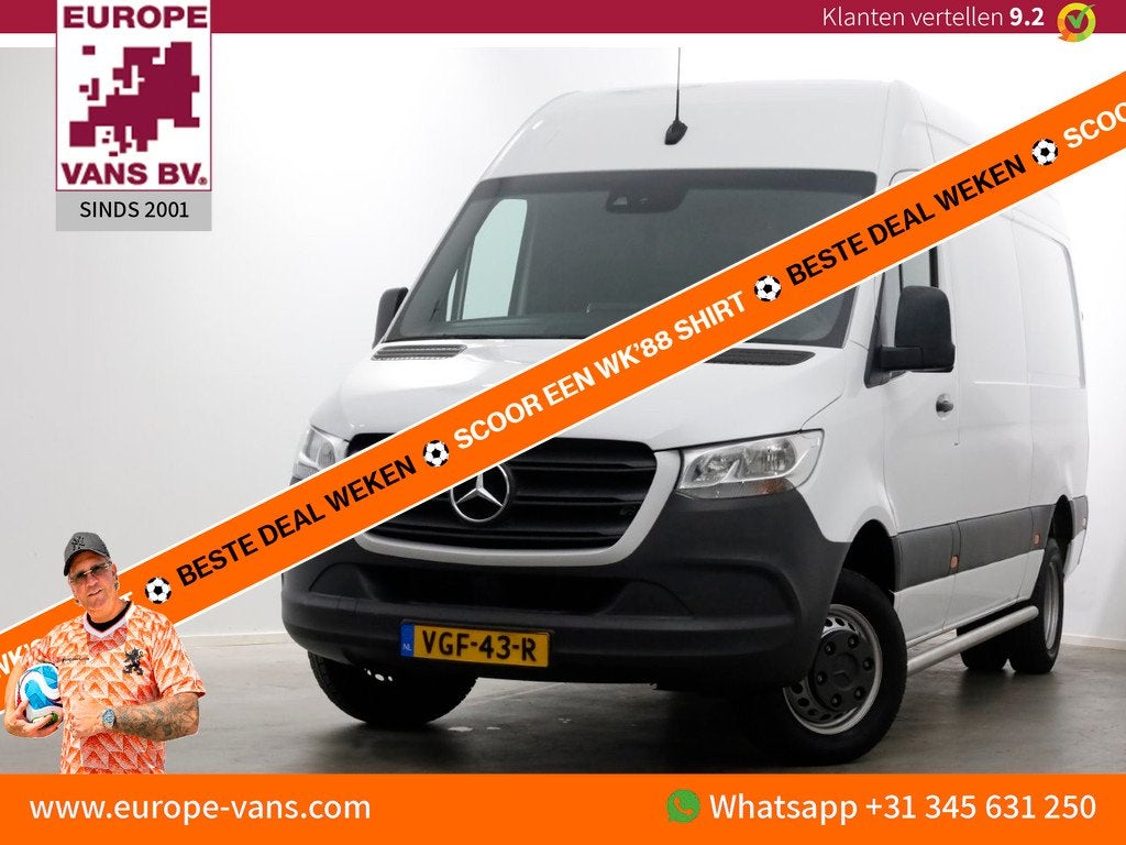 Mercedes-Benz Sprinter 516 CDI 163pk 7G Automaat L2H2 Airco/, Auto's, Bestelauto's, Achterwielaandrijving, Gebruikt, Euro 6, 4 cilinders