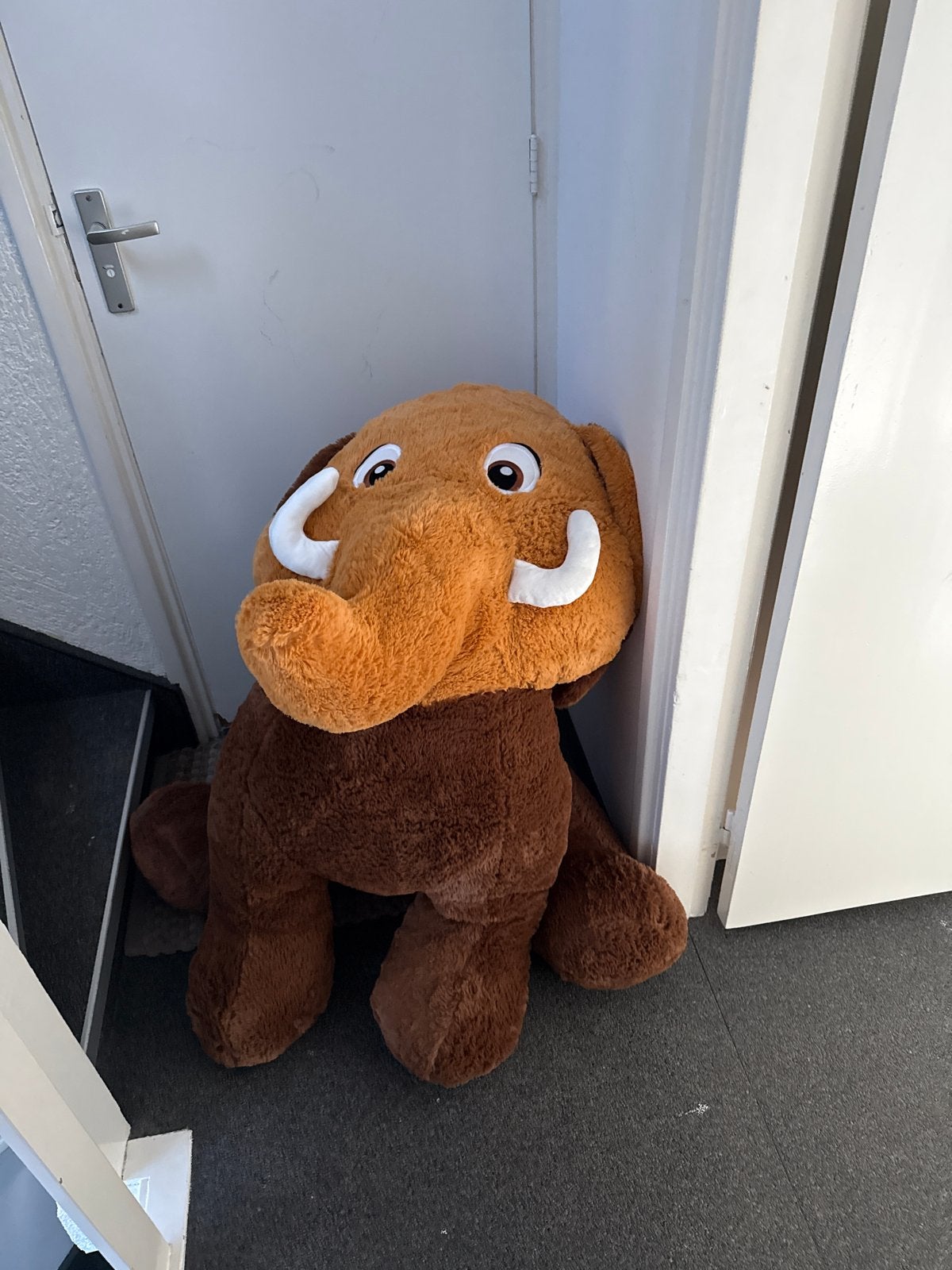 Grote knuffel olifant - zo goed als nieuw, Overige merken, Overige karakters, Ophalen of Verzenden, Zo goed als nieuw