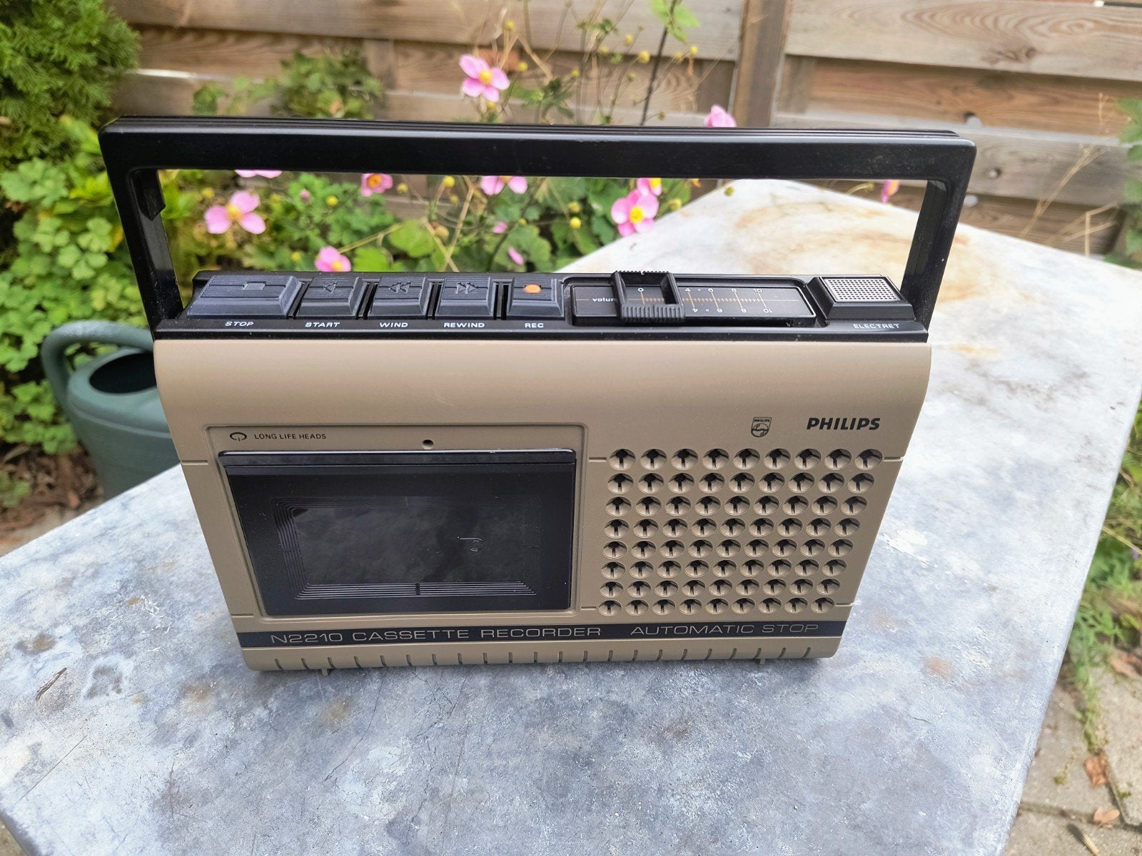 Philips N2210 Cassette Recorder., Antiek en Kunst, Ophalen of Verzenden