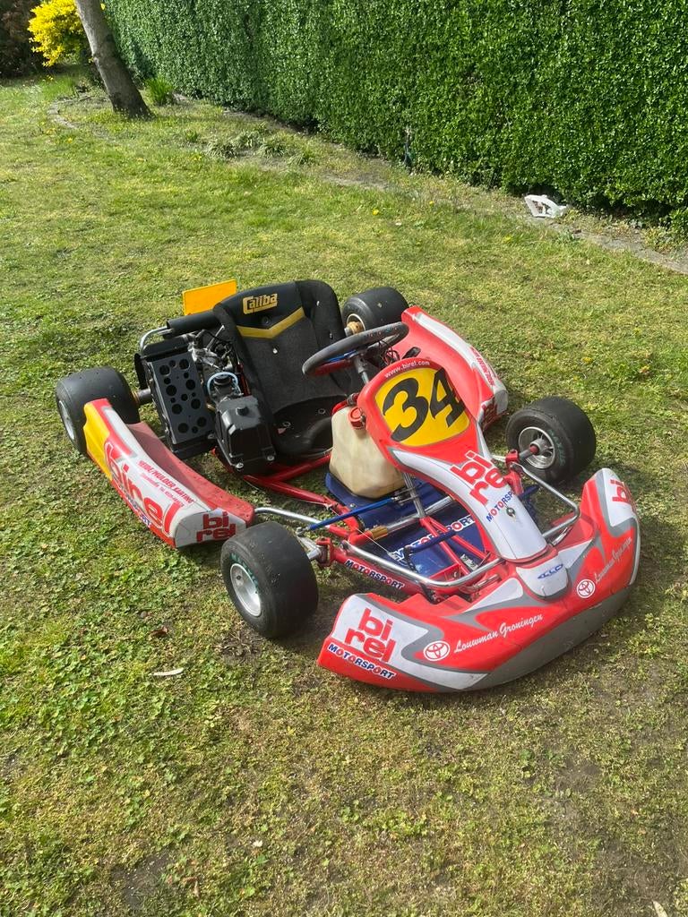 Birel kart met rotax max motor, Ophalen, Zo goed als nieuw, Kart