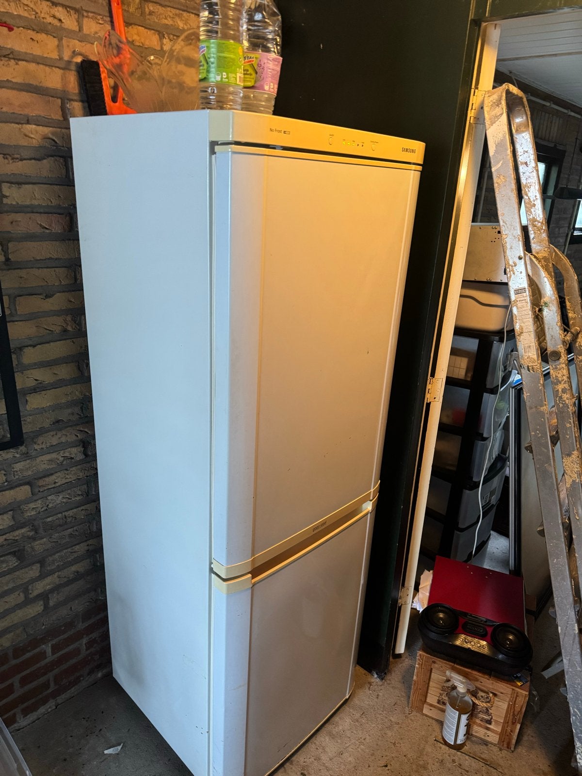 Samsung RL33SBSW Koelkast / vriescombinatie (Wit), Ophalen, Gebruikt, 200 liter of meer, Met aparte vriezer