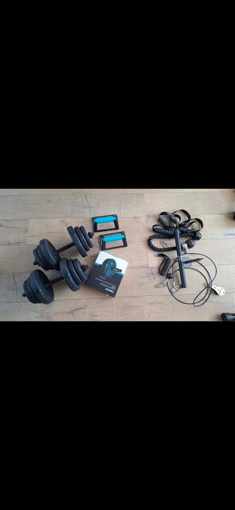 Sportset met verstelbare dumbbells, cable pulley en meer, Ophalen
